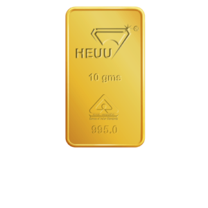 10gm Heuu 24K Gold Bar 995