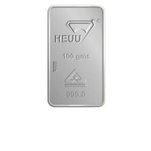 100gm Heuu 24K Silver Bar 999