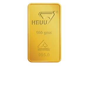 100gm Heuu 24K Gold Bar 995