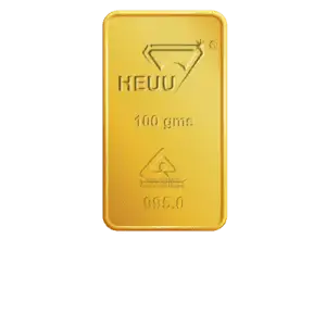 100gm Heuu 24K Gold Bar 995